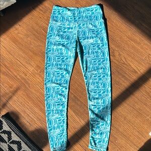 Native Northwest Turquoise Pattern Leggings